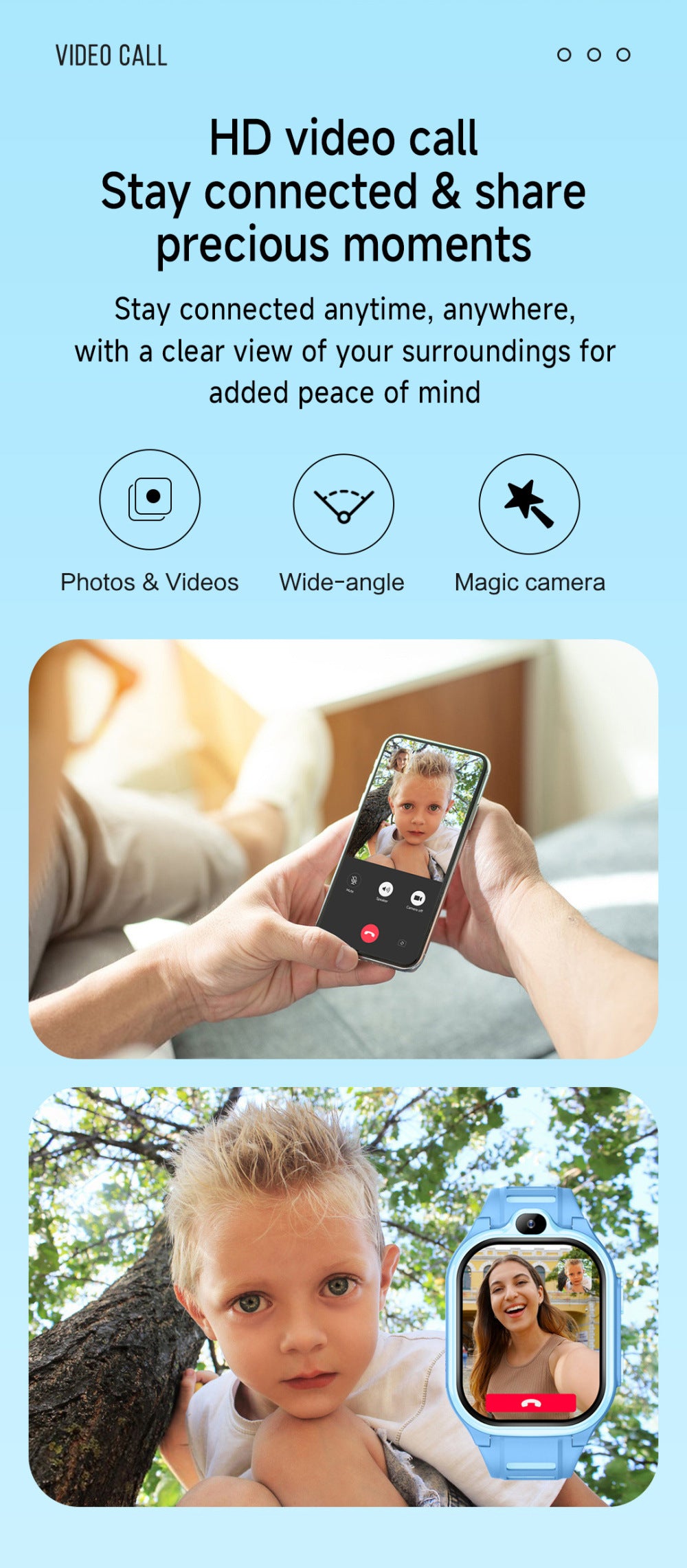 Reloj 4G para Niños con Cámara y Chat