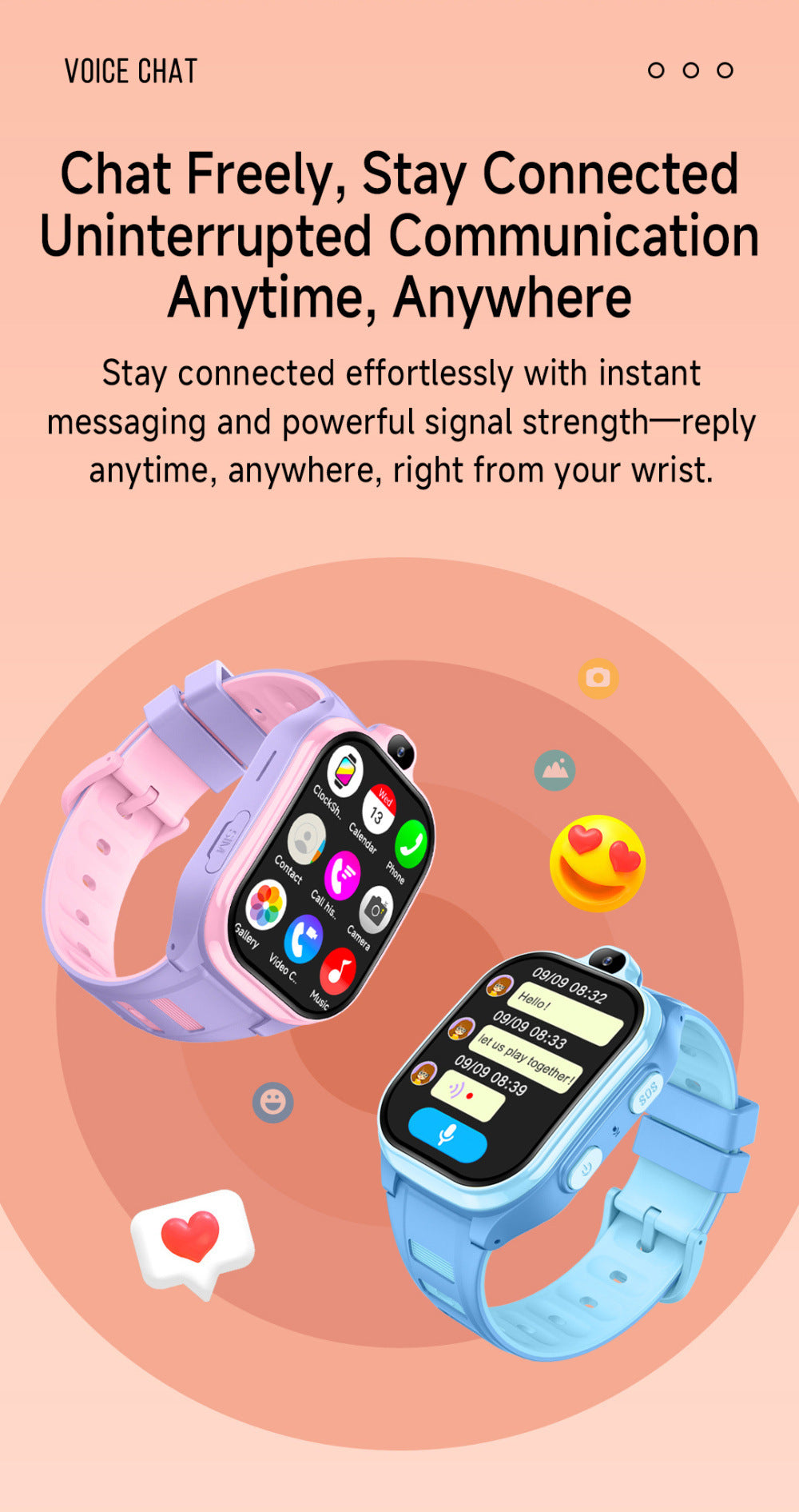 Reloj 4G para Niños con Cámara y Chat