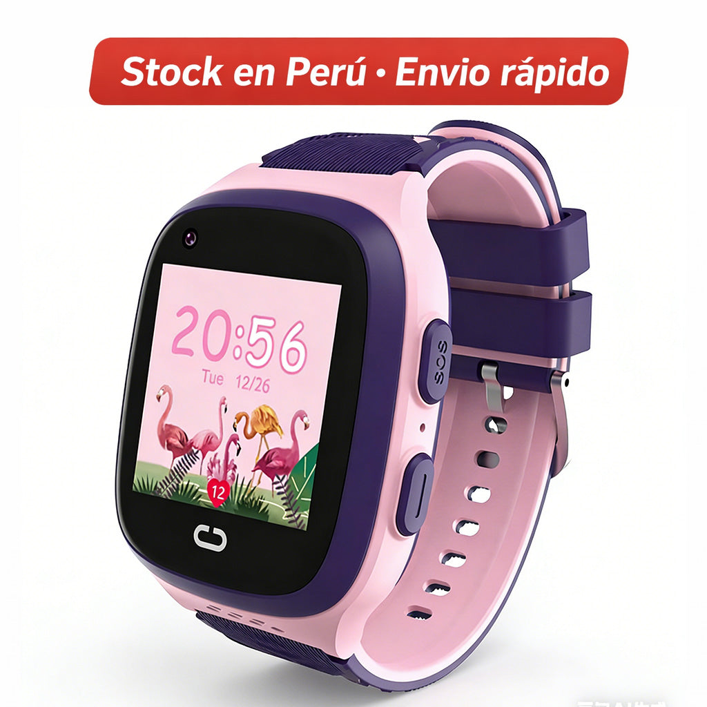 Reloj inteligente 4G para niños con videollamada GPS · Stock en Perú · Envío rápido