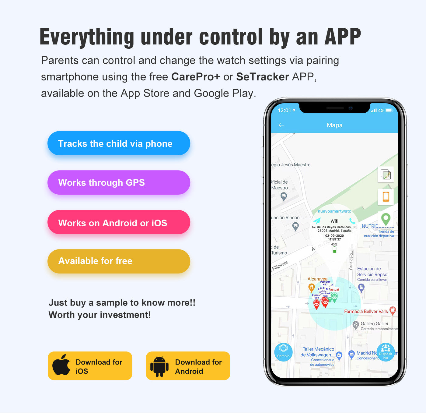 Reloj inteligente 4G para niños con videollamada GPS · Stock en Perú · Envío rápido