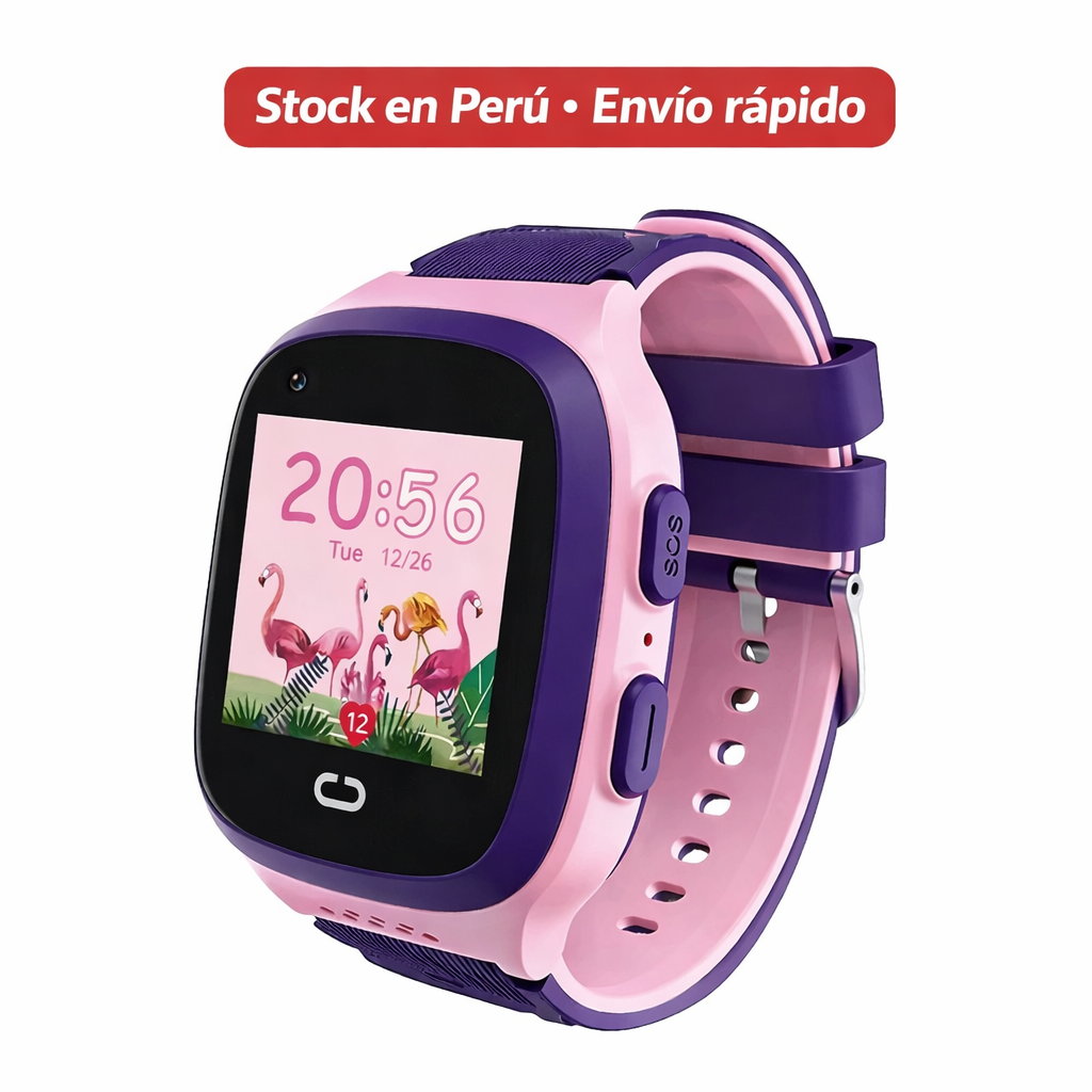 Reloj inteligente 4G para niños con videollamada GPS · Stock en Perú · Envío rápido